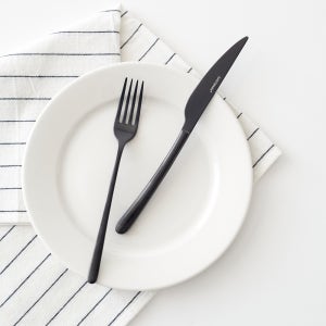 이스트마크 빈티지블랙 티타늄 커트러리 디저트 포크 나이프 2종세트