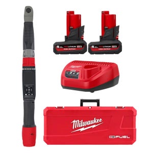 밀워키 M12 ONEFTR38-502C 디지털 토크렌치 12V 5.0Ah 고출력 배터리 2개 세트