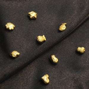 24k 순금 999 금테크 모양 콩금 1g