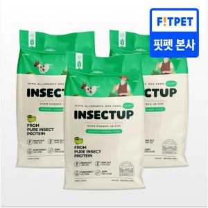[유통기한 임박] 인섹트업 강아지 기호성 좋은 저자극 알러지 사료 곤충사료