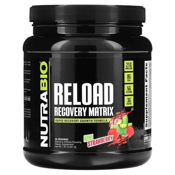 Nutrabio Labs <b>뉴트라바이오 랩</b> 2개, 리로드 회수 매트릭스, 키위 스트로베리, 1.81파운드(821g)