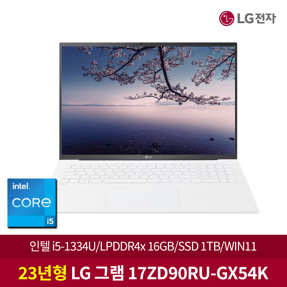 LG 그램 17ZD90RU-GX54K 인텔 i5-1334U 16GB NVMe 1TB WIN11 노트북HJ