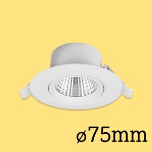 타공 75MM(3인치) 오스람 레드밴스 LED 리플렉터 다운라이트 6W, 전구색, 1개
