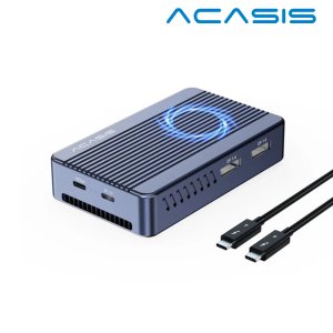아카시스 TBU-405PLUS 썬더볼트 3/4 40Gbps M.2 NVME SSD 외장 케이스 인클로저
