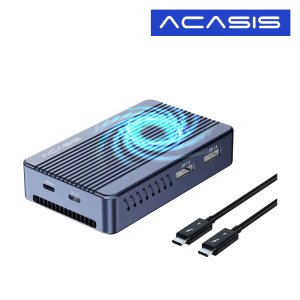 아카시스 TBU-405PLUS 썬더볼트 3/4 40Gbps M.2 NVME SSD 외장 케이스 인클로저