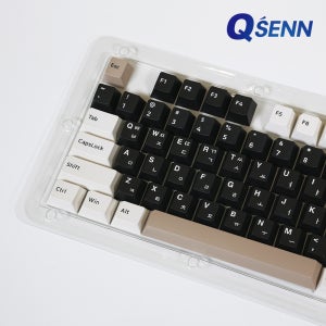 QSENN 크림치즈 PBT 체리프로파일 한글 키캡 108키