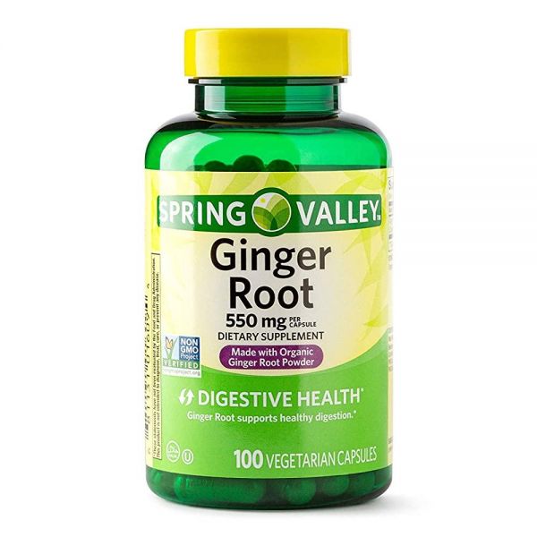 <b>스프링밸리</b> 생강 뿌리 캡슐 550mg 100정