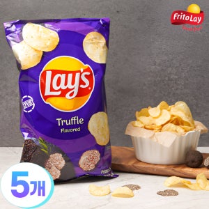 레이즈 감자칩 생 감자 포테이토 간식캠핑 lay 트러플, 170g, 5개