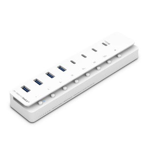 이에프엠 iptime UH1008C-QC USB3.2 유전원 8포트 USB허브 개별전원