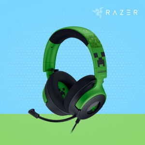 레이저코리아 크라켄 V4 X 마인크래프트 에디션 유선 게이밍 헤드셋 Razer Kraken V4 X Minecraft Edition
