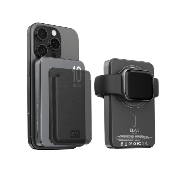 엘락 맥세이프 고속 슬림 보조배터리 10000mAh 3in1 애플워치 에어팟 무선 충전