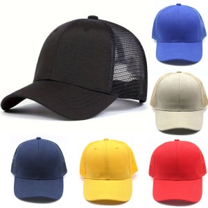 메쉬 모자 메쉬캡 모자 여름 빅사이즈 무지 대두 볼캡 러닝 남녀공용 단체 사이즈별