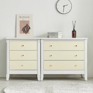 루틸 3단 안방 드레스룸 옷 와이드 서랍장 세트 1400