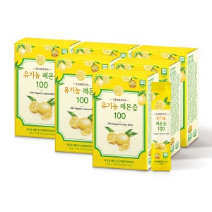 올바른 유기농 레몬즙 100 14포 280ml, 6개