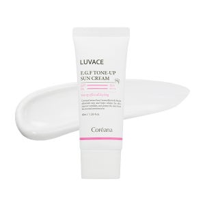 코리아나 루바체 EGF 톤업 선크림 40ml 1개 _SPF 50+/PA ++++ _미백 주름개선 자외선 차단 3중 기능성