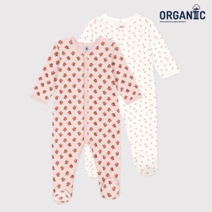 [쁘띠바또]쁘띠바또 오가닉 플라워 우주복 바디수트 2팩 (NTW42NB85F_PK)