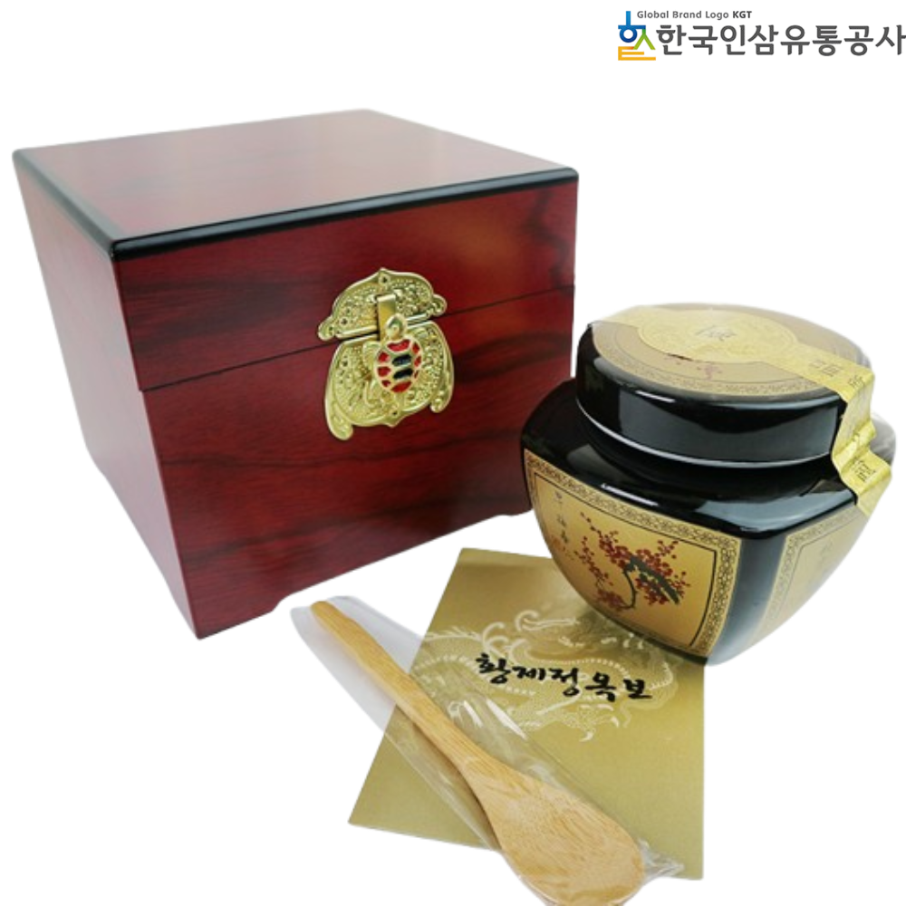 한국인삼유통공사 황제정옥보 600g 1박스 생지황 홍삼 백복령 추출액 부모님 선물 세트