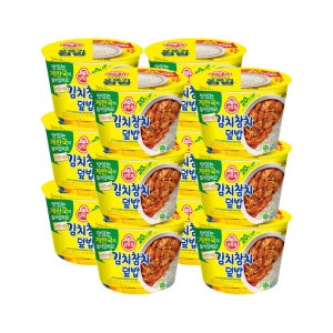 오뚜기 컵밥 김치참치덮밥 315g 12개 즉석밥 컵밥 간편식