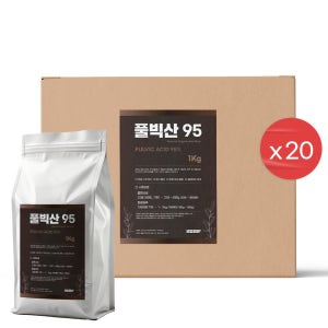 풀빅산 95% 딸기 마늘 양파 정식 후 관리 액비 배합 원료 1kg, 20개입