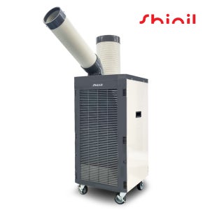 신일전자 산업용에어컨 이동식 실외기없는 일체형 공업용 야외 현장 1구 (SMA-PC3500G 그레이)