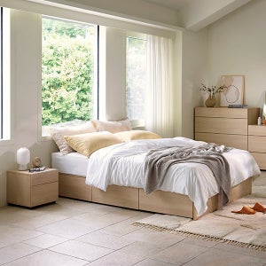 일룸 반트 수납침대(매트리스 미포함) 무헤드형, Q(퀸), NCC(뉴트럴밤나무)