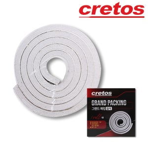 크레토스 습식 그랜드패킹 함침면패킹 테프론 누출 방지 밀봉 3/8 9.5mm 3M