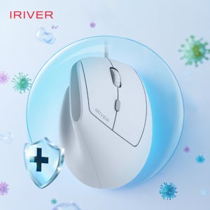 아이리버 EV100 항균 무소음 유선 인체공학 버티컬 마우스 컴팩트 작은손