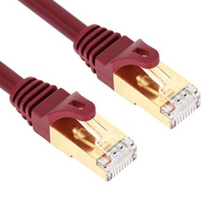 CAT7 기가비트 S-STP 차폐 랜케이블 100M 박스형 와인컬러 NM-US7100Z