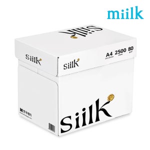 밀크실크 밀크 A4 복사 용지 80g 2500매 1박스 a480g 복사용지