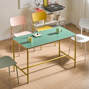 사각 카페 테이블 1200 업소 커피숍 미드센츄리 원룸 미니 식탁 화이트 컬러 모무