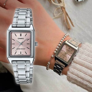 백화점AS 카시오 클래식 여성 사각 메탈 시계