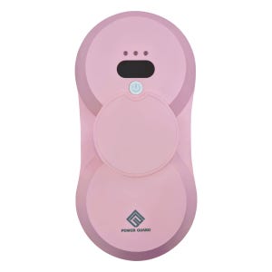 파워가드 유리창 창문 로봇청소기 양면물분사 방음설계 6.5cm 핑크