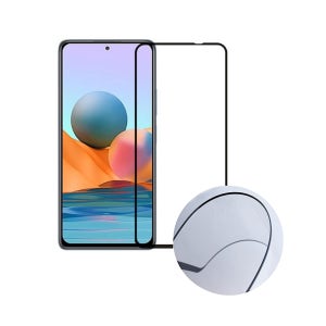 샤오미 홍미노트 고강도 강화유리 액정보호필름 홍미노트10프로 풀커버, 2매입