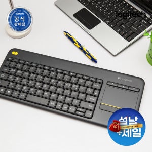[N배송] 로지텍코리아 공식 K400 Plus Wireless 터치패드 무선 키보드
