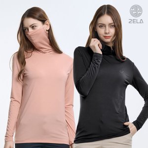 여성 골프 긴팔 티셔츠 쿨 이너웨어 자외선차단 시원한 냉감 기능성 UV차단(W6ST13)
