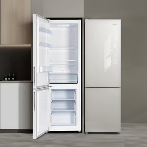 더함 소형 냉장고 2도어 냉장고 사무실 신혼 자취 원룸 R262 왼쪽(좌), 냉동실 3칸 글래스화이트