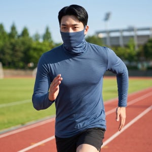 골프 이너웨어 남성 긴팔 냉감 마스크 티셔츠 자외선 차단 여름 쿨티 골프웨어(M6ST14)
