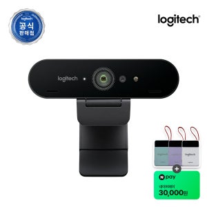 로지텍코리아 BRIO 4K Ultra HD 화상회의 웹캠 30FPS 4K USB-C타입 자동초점 5배줌 자동밝기조절 프라이버시 셔터