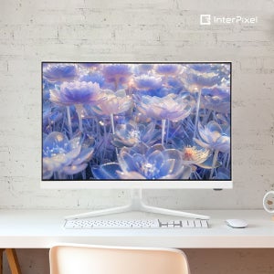 인터픽셀 IP2418 WUXGA IPS 100Hz 화이트 컴퓨터 모니터 59~61cm(24인치)