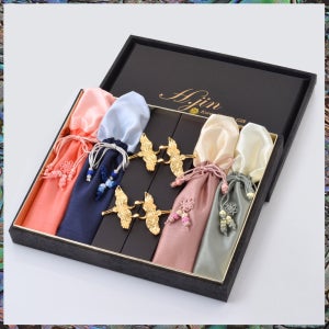 H.JIN 왕비전 은쌍학 유기수저 홈세트/ 명예퇴직선물 한국전통선물 대가족수저세트