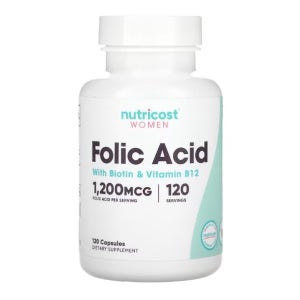 뉴트리코스트 엽산B12 엽산비타민B 120캡슐 4개월분 FOLICACID