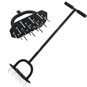 잔디 숨구멍 펀칭 구멍뚫기 흙풀기 배수 원예 관리 통기기