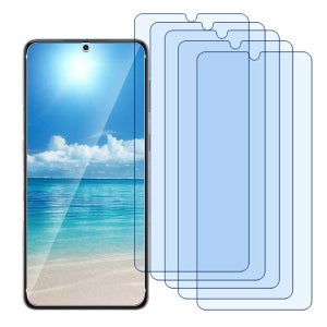 9H 강화유리 액정보호필름 풀점착 지문인식 갤럭시A55, 5매입