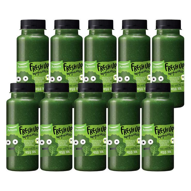 <b>풀무원</b>녹즙 프레시업 케셀아세라 190ml x 10 건강녹즙 야채음료 <b>클렌즈</b>주스