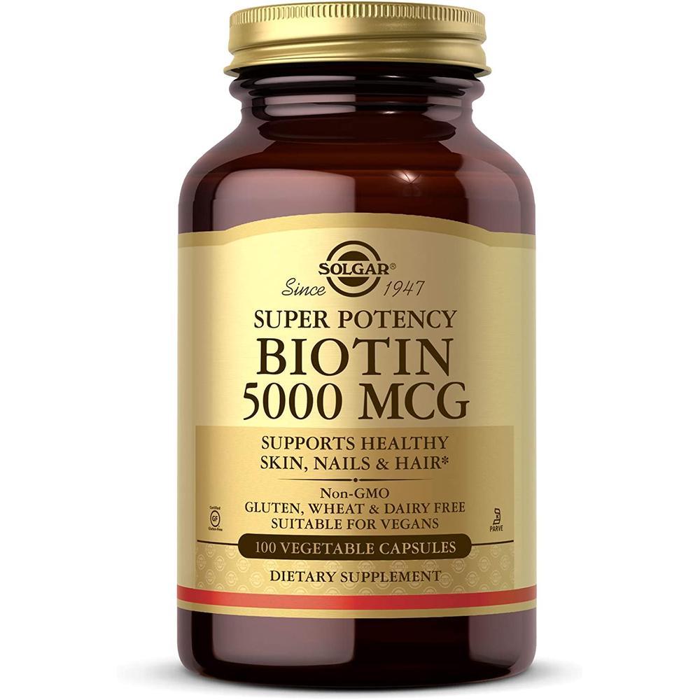 솔가 비오틴 5000mcg 캡슐 100정 Solgar Biotin Super Potency