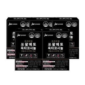 JW중외제약 초임계 옥타코사놀 쏘팔메토 로드산 전립선건강 1,000mg 30캡슐, 5개