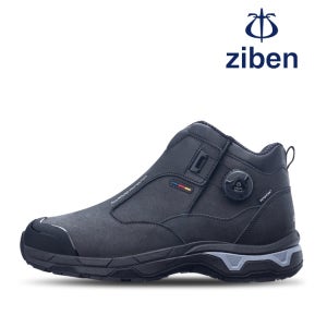 지벤 ZB-253 발목높이 논슬립 천연소가죽 다이얼 방수 안전화