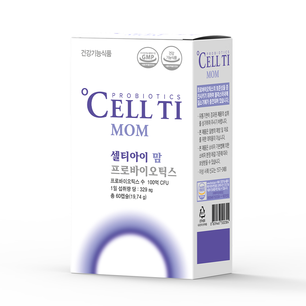 셀티아이 맘 <b>모유</b>유래 균주 임산부<b>유산균</b> 60캡슐, 1개