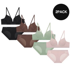 [N도착] 단독 2PACK 퓨징 서포트 노와이어 브라팬티세트