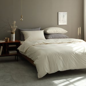 광폭 워싱 순면80수 침대 이불세트 호텔침구 구스이불커버세트 Q